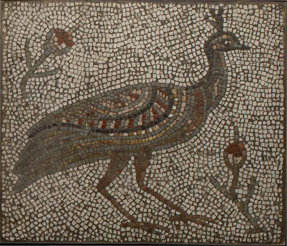 peacock mosaic
