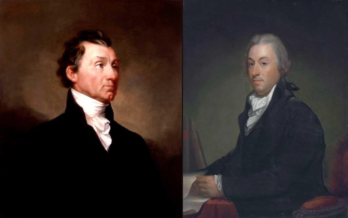 portait of james monroe and robert livingston