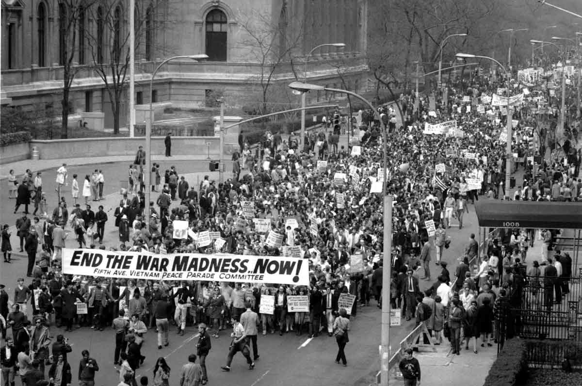 protests vietnam war new york 1960s