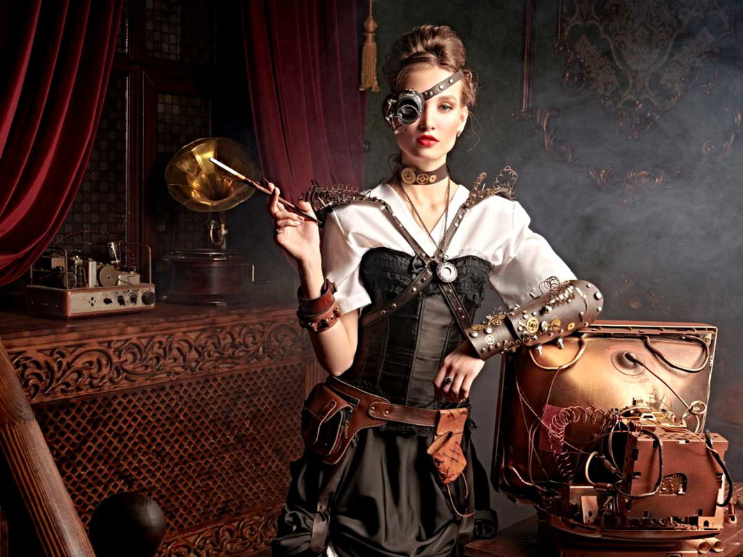 science fiction steampunk woman