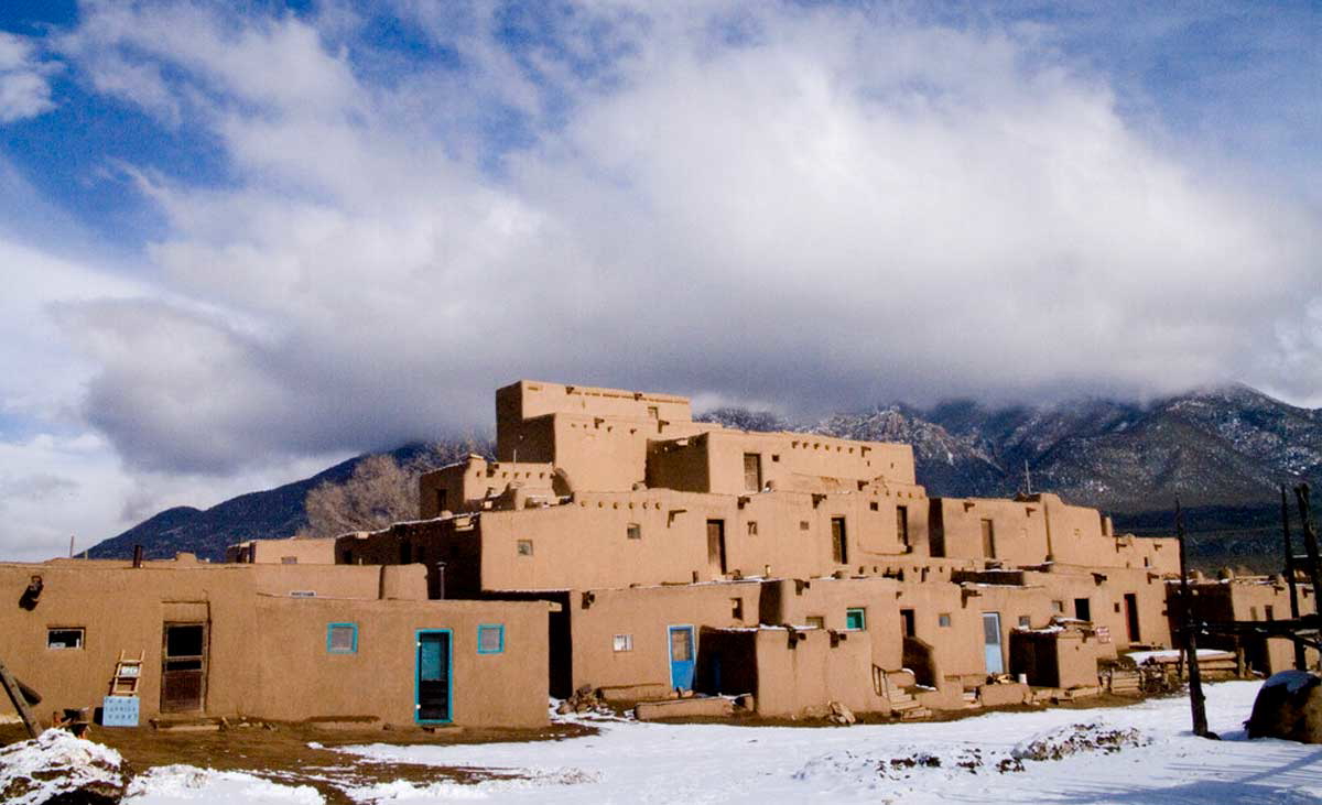 taos pueblo adobe new mexico