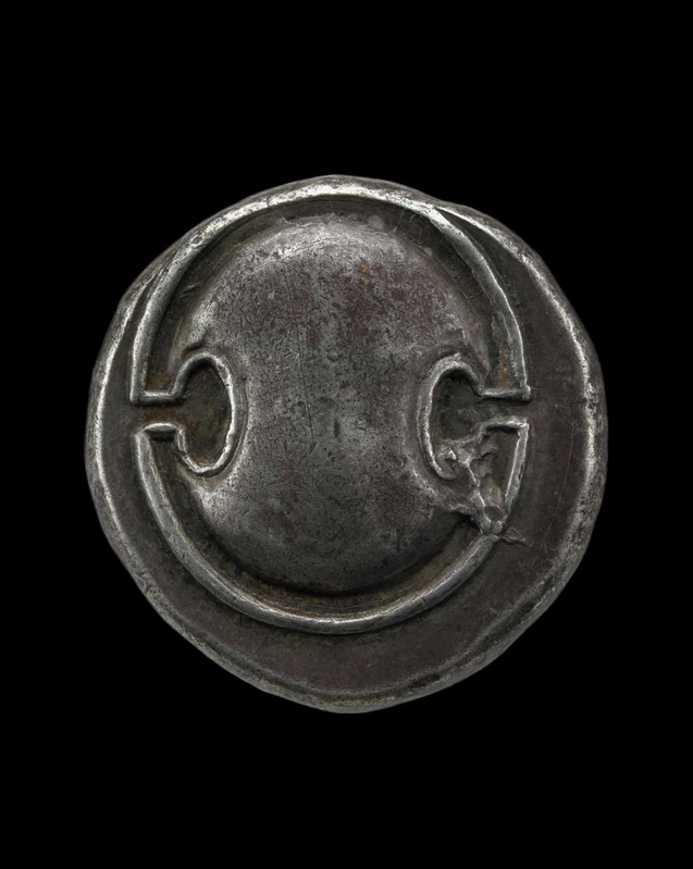 thebes silver coin shield