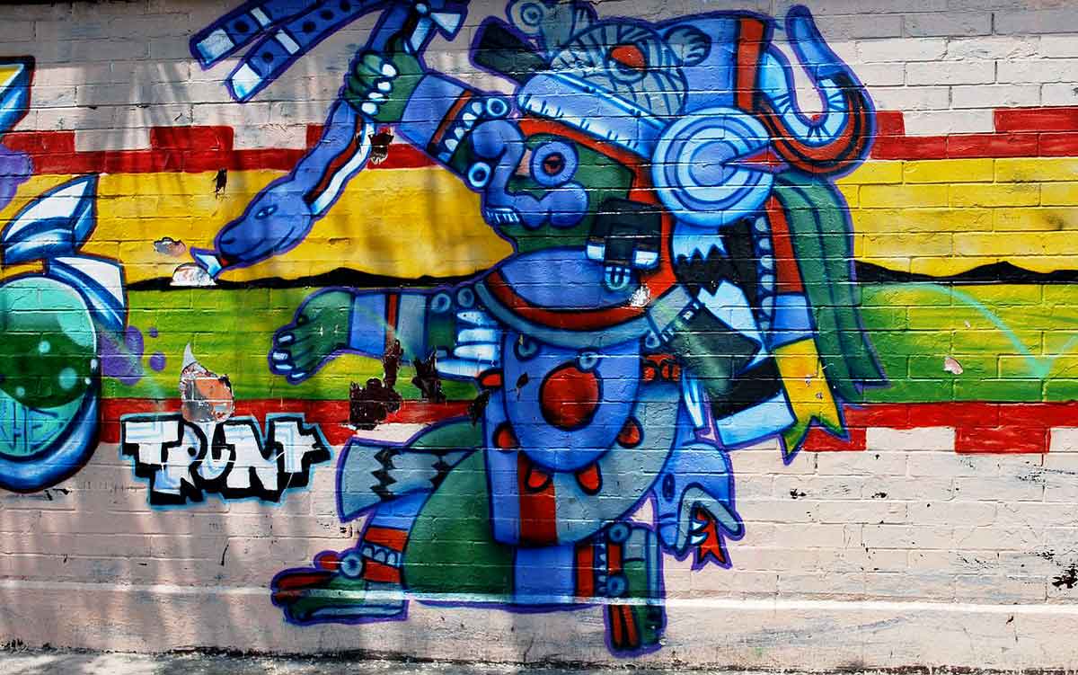 tlaloc rain god mural