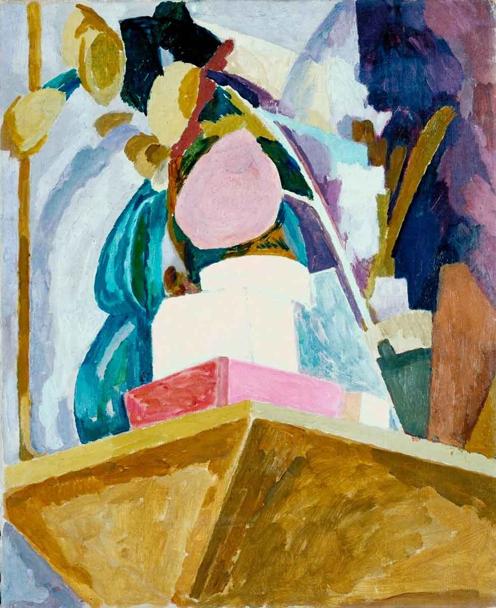 vanessa bell still life corner mantelpiece painting