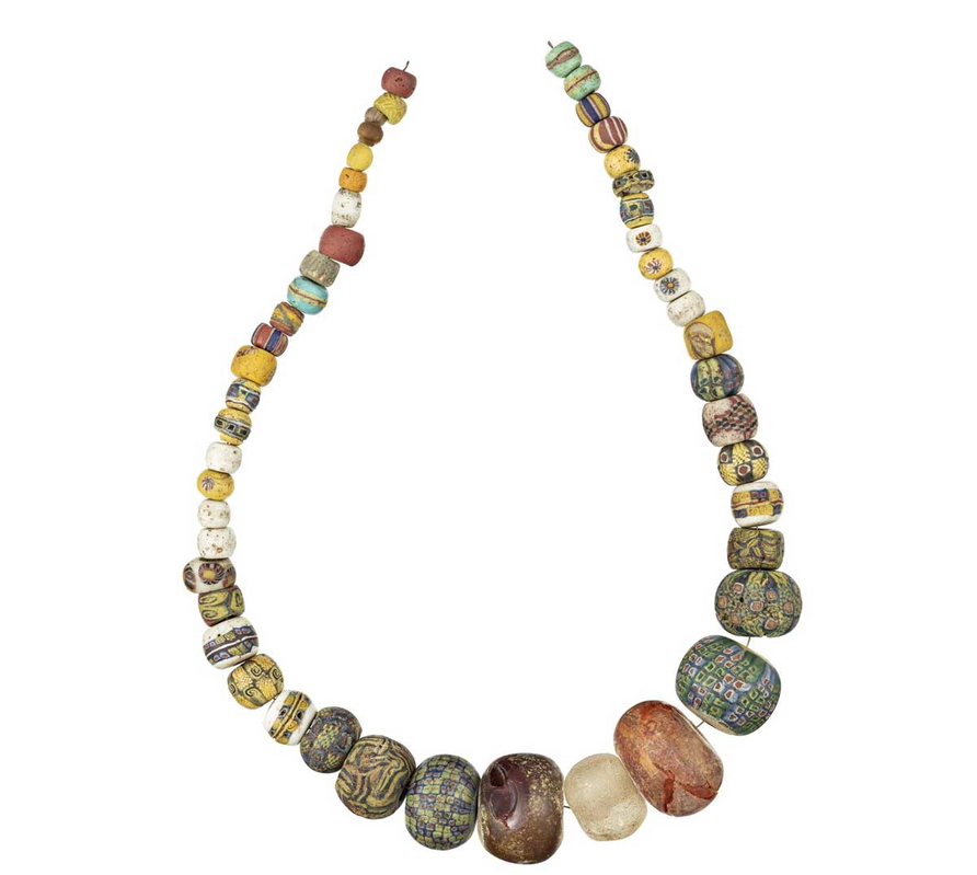 viking burial beads exotic