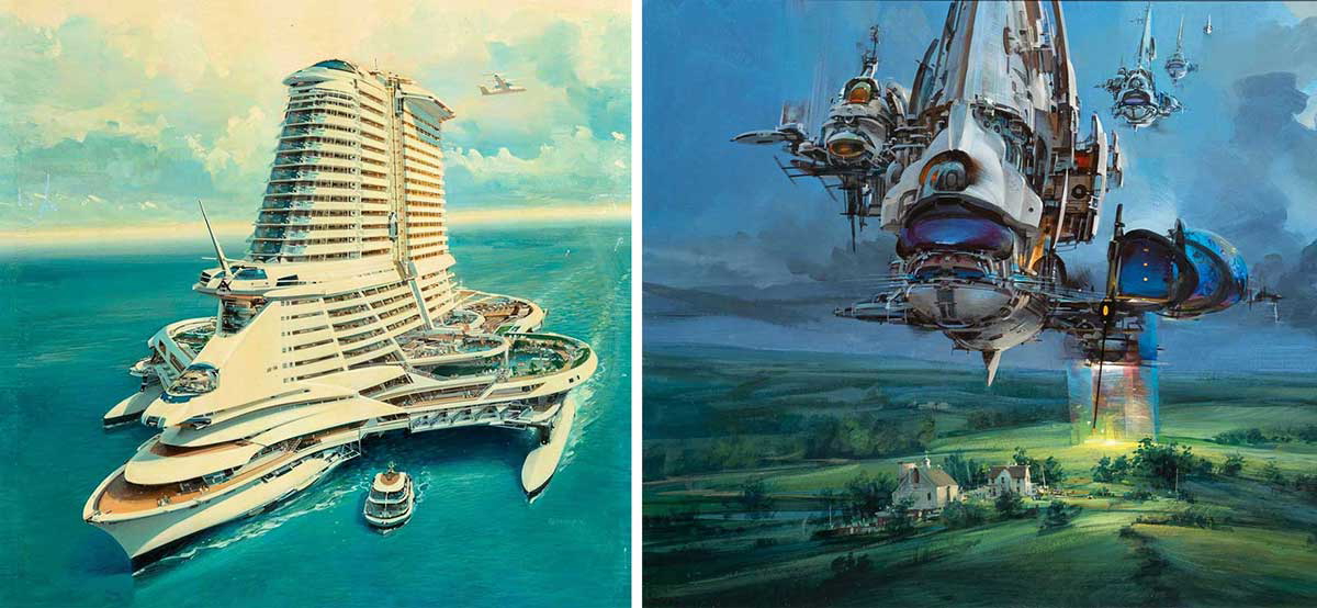 visitors artwork by john berkey