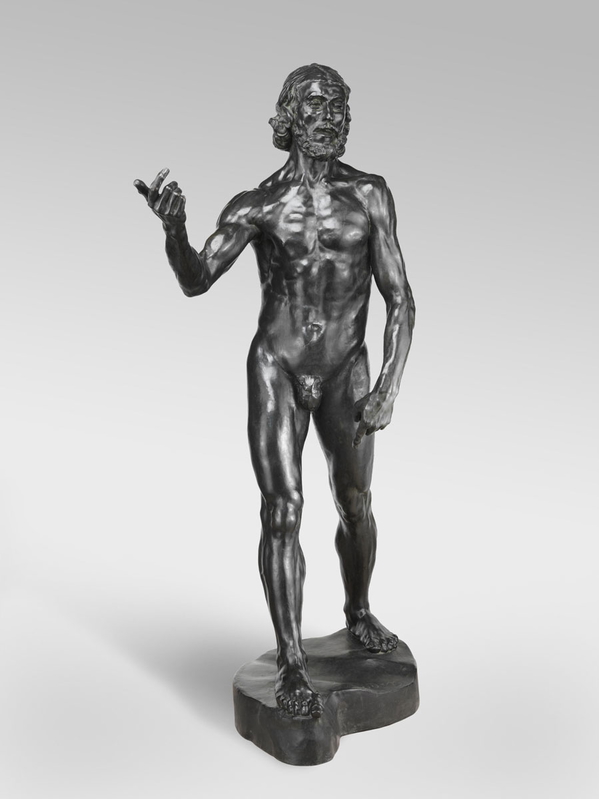 auguste rodin st john baptist preaching sculpture