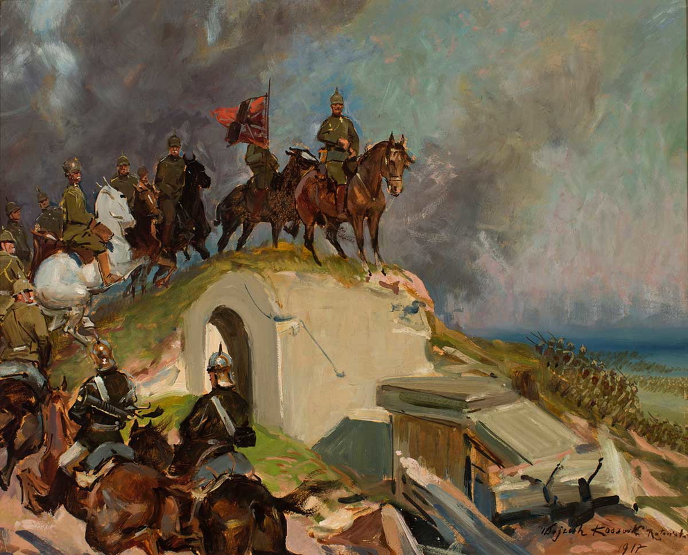 battle scene first world war