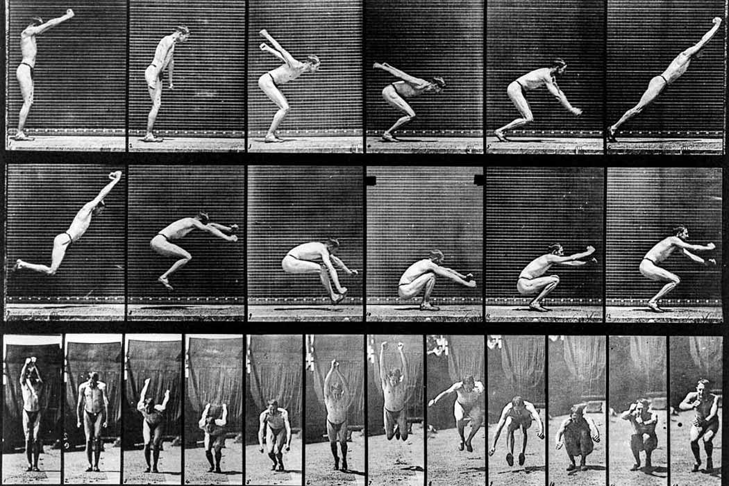 jumping standing high jump early photography