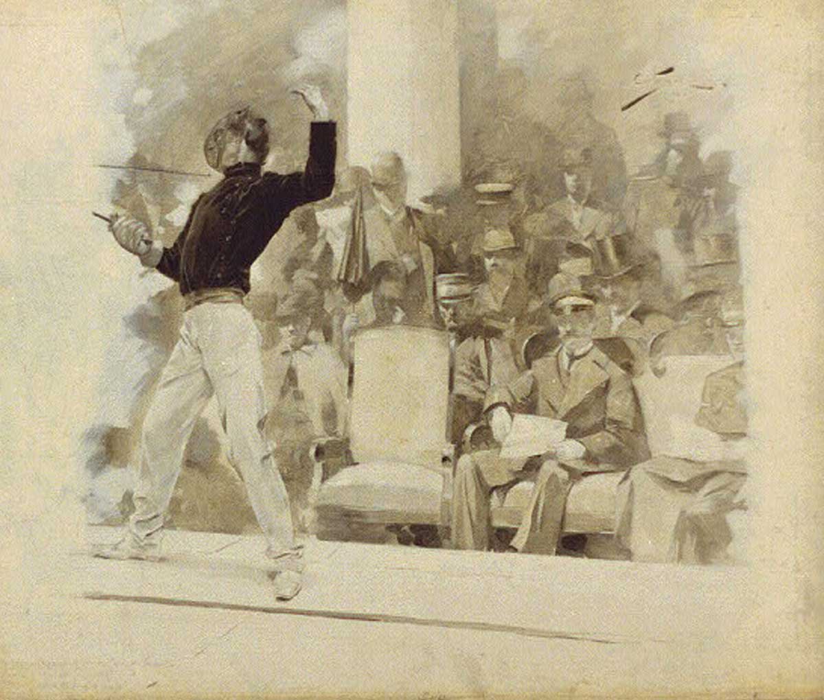 fencing king greece andre castaigne