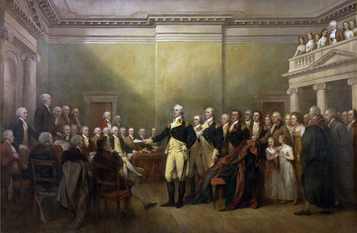 general george washington surrendering