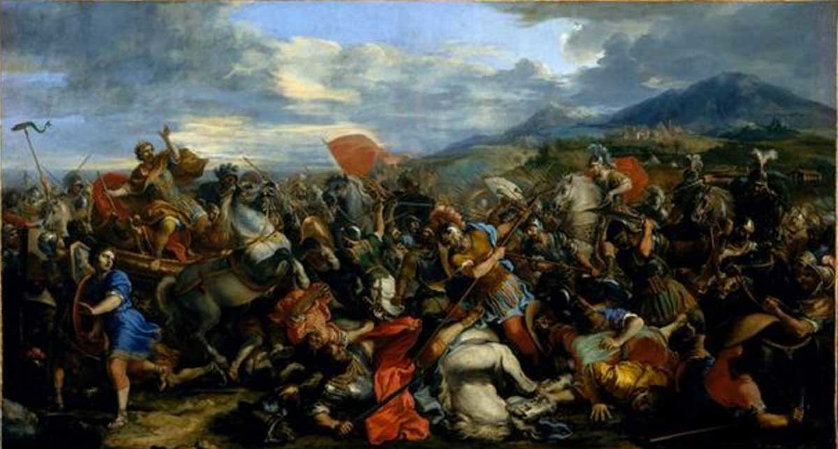 guillaume courtois alexander great victorious gaugamela painting versailles