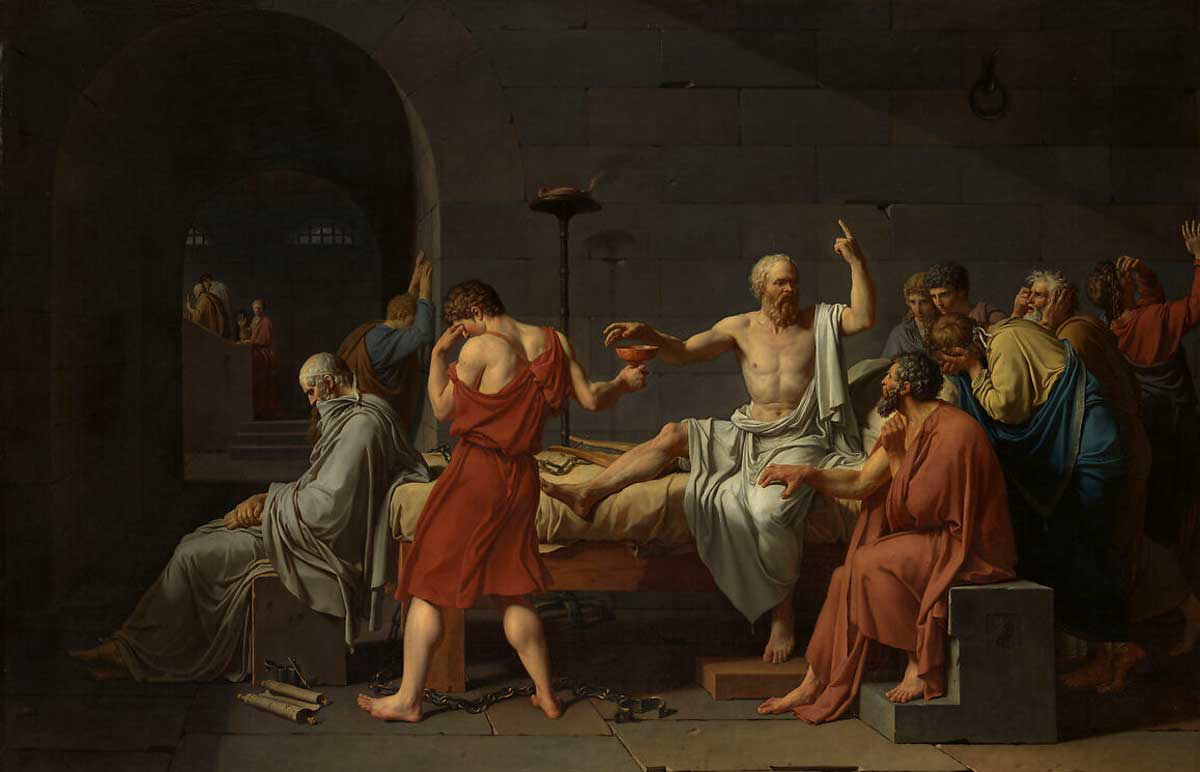 The Death of Socrates Jacques Louis David 1787