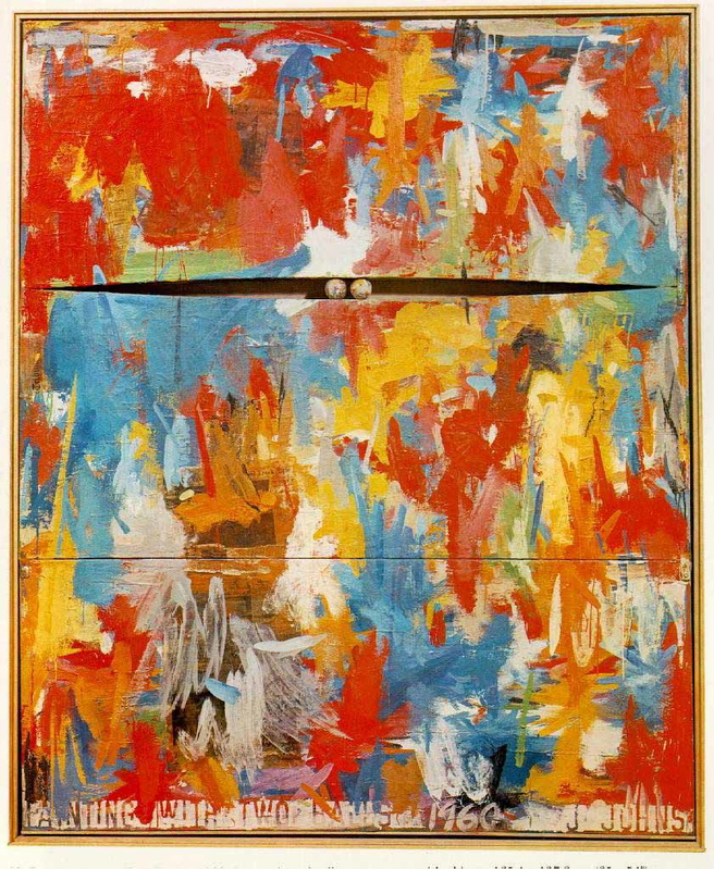 painting two balls jasper johns