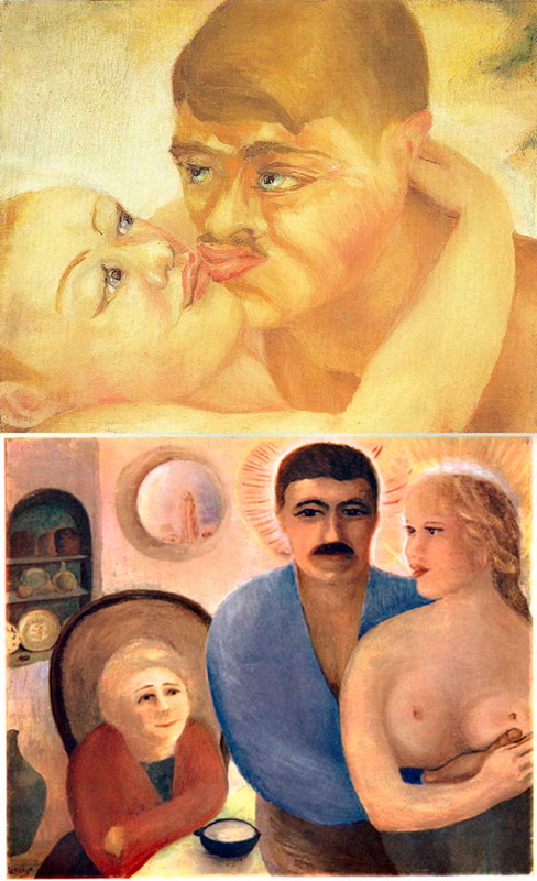 kiss holy family lawrence painting