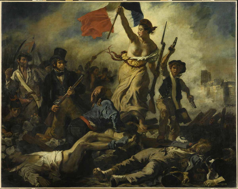 la liberte guidant le peuple painting