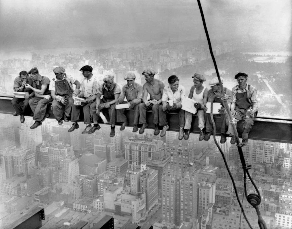 lunch atop skyscraper charles clyde ebbets