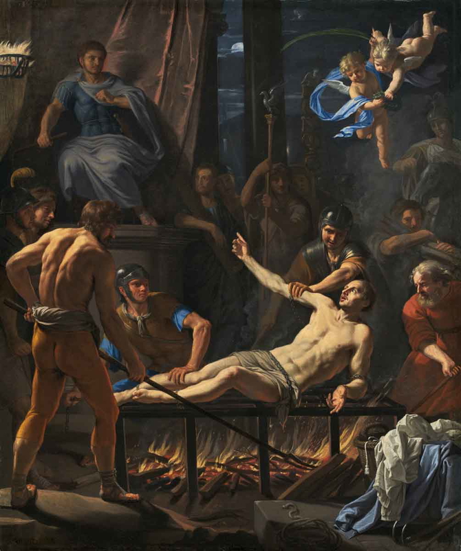 martyrdom of saint lawrence painting
