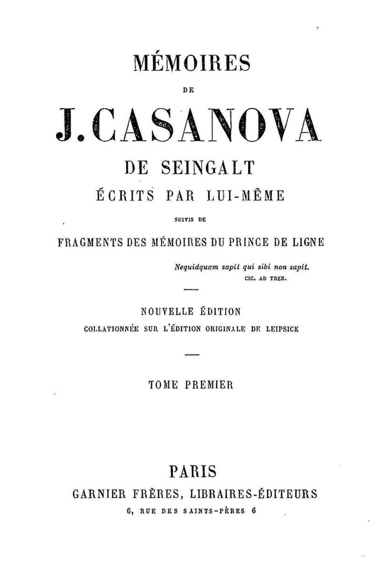memoir giacomo casanova