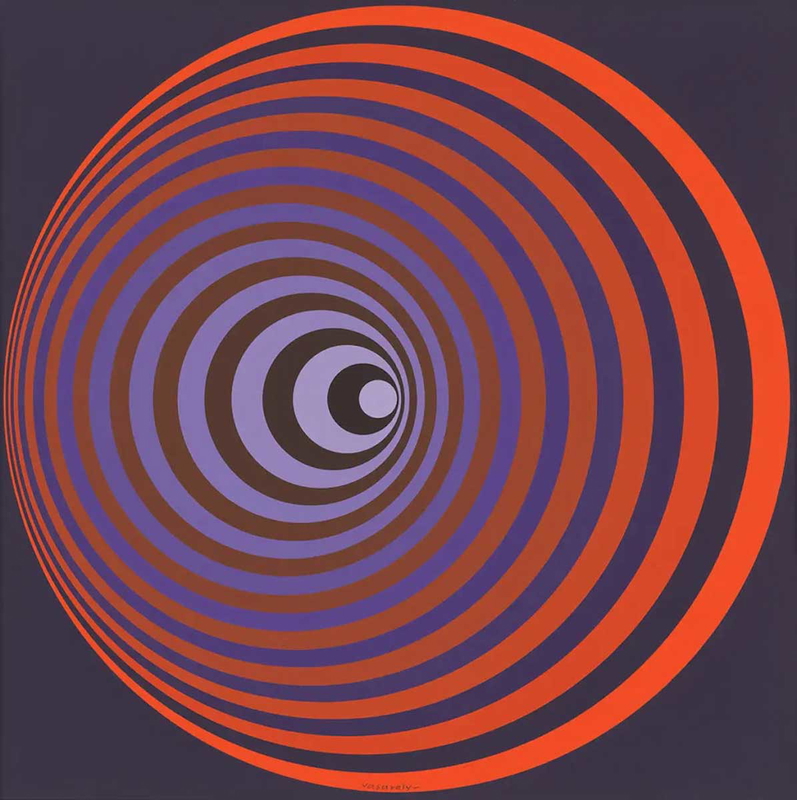 optical illusion art victor vasarely oerveng 1968