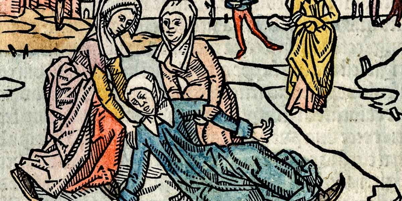 saint lidwina woodcut