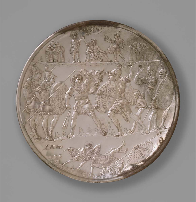 silver plate david goliath