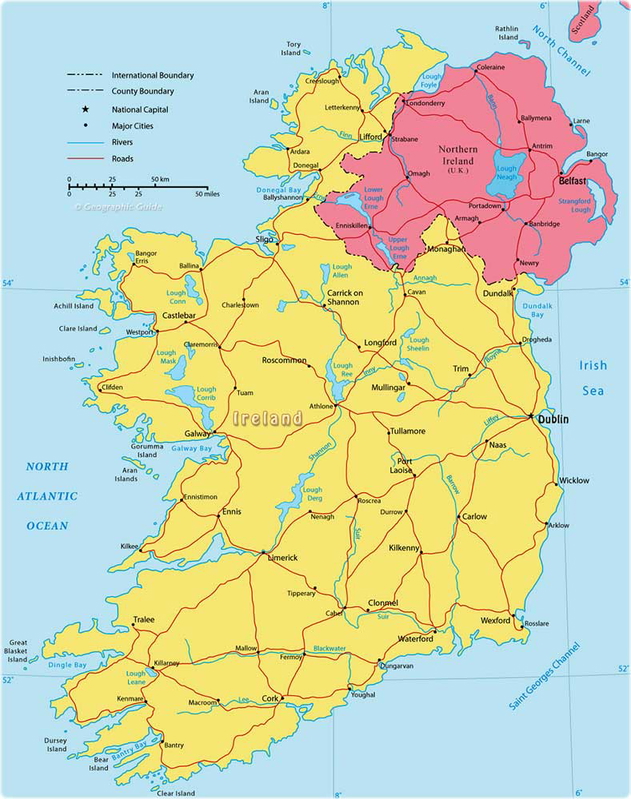 the troubles northern ireland map