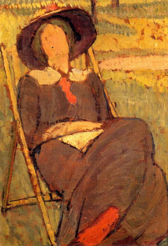 vanessa bell virginia woolf deckchair painting
