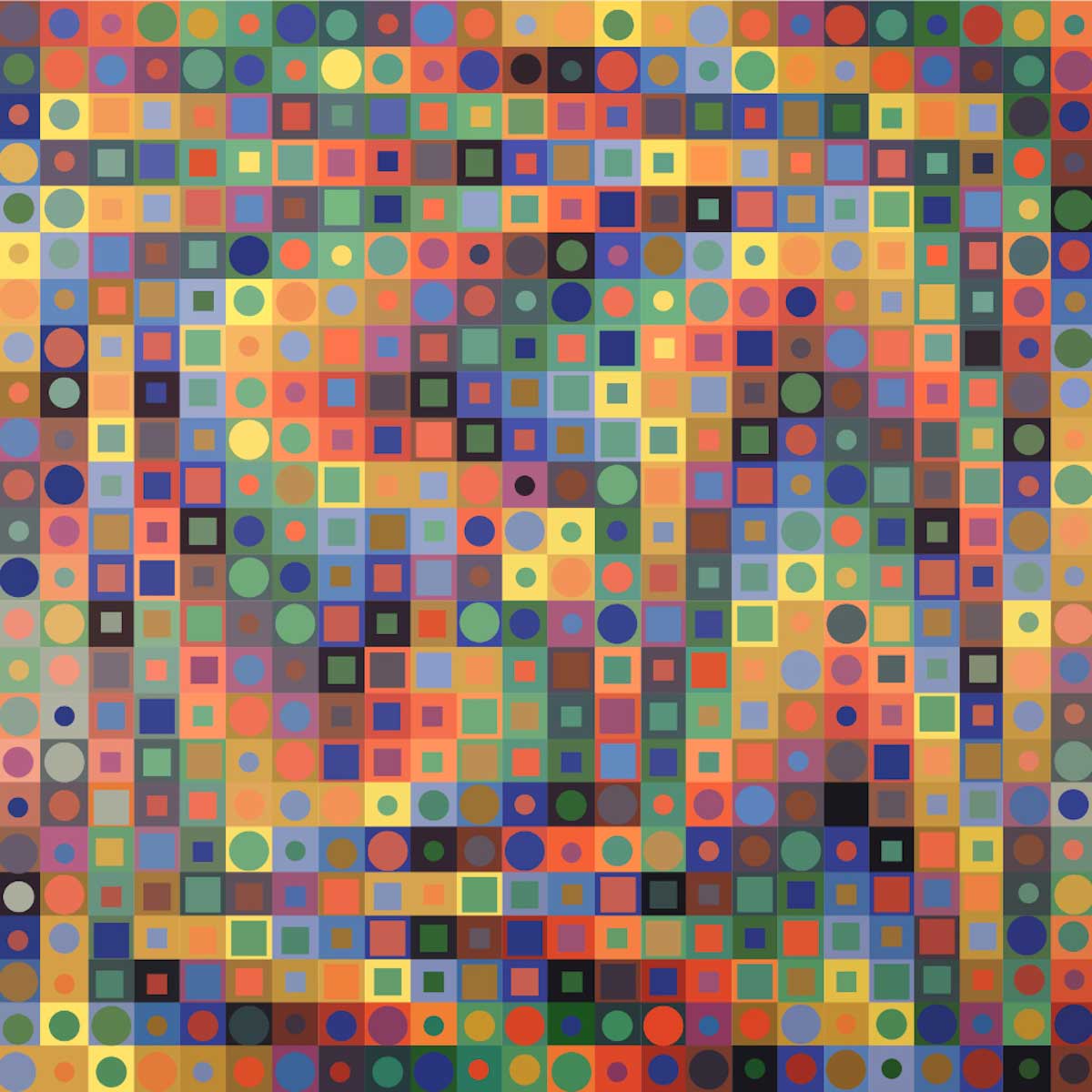 victor vasarely majus painting plastic alphabet