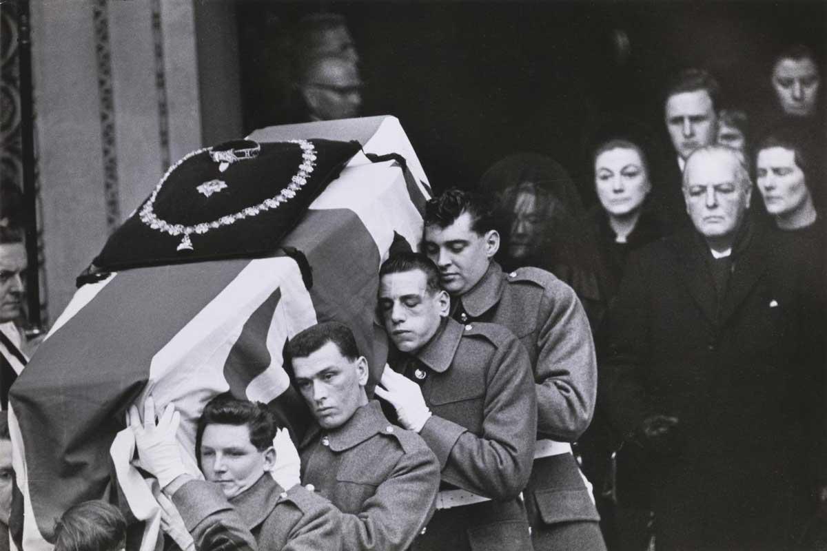 winston churchill funeral photo