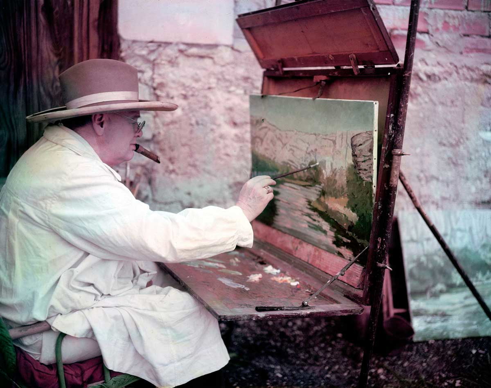 winston churchill painting.photo