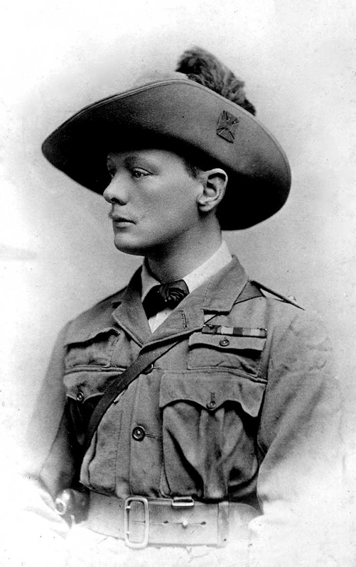 young winston churchill uniform photo
