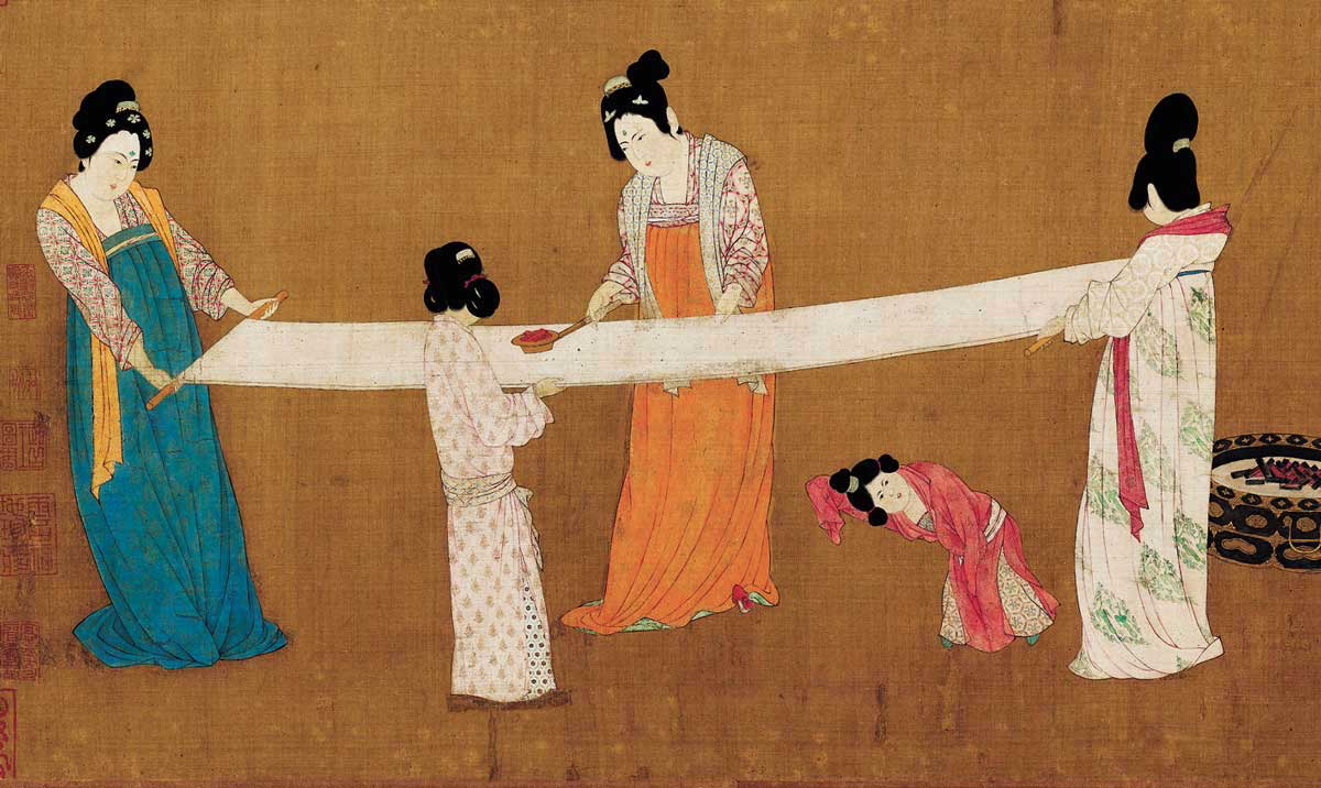 zhang xuan ladies silk detail