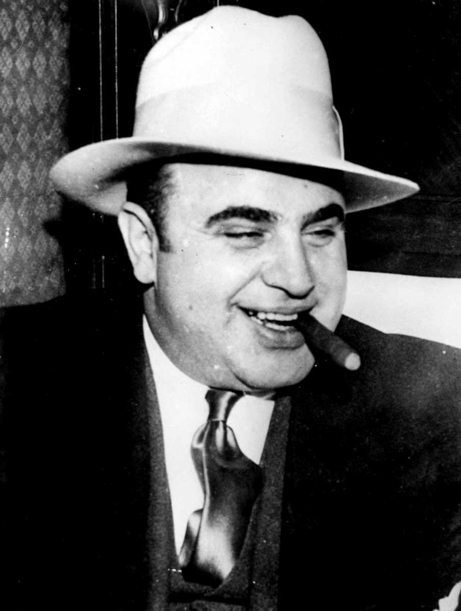 al capone with cigar