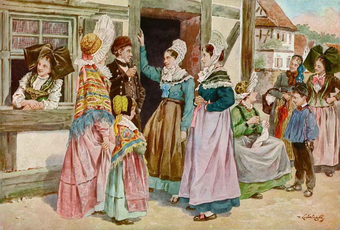 alsace traditional scene
