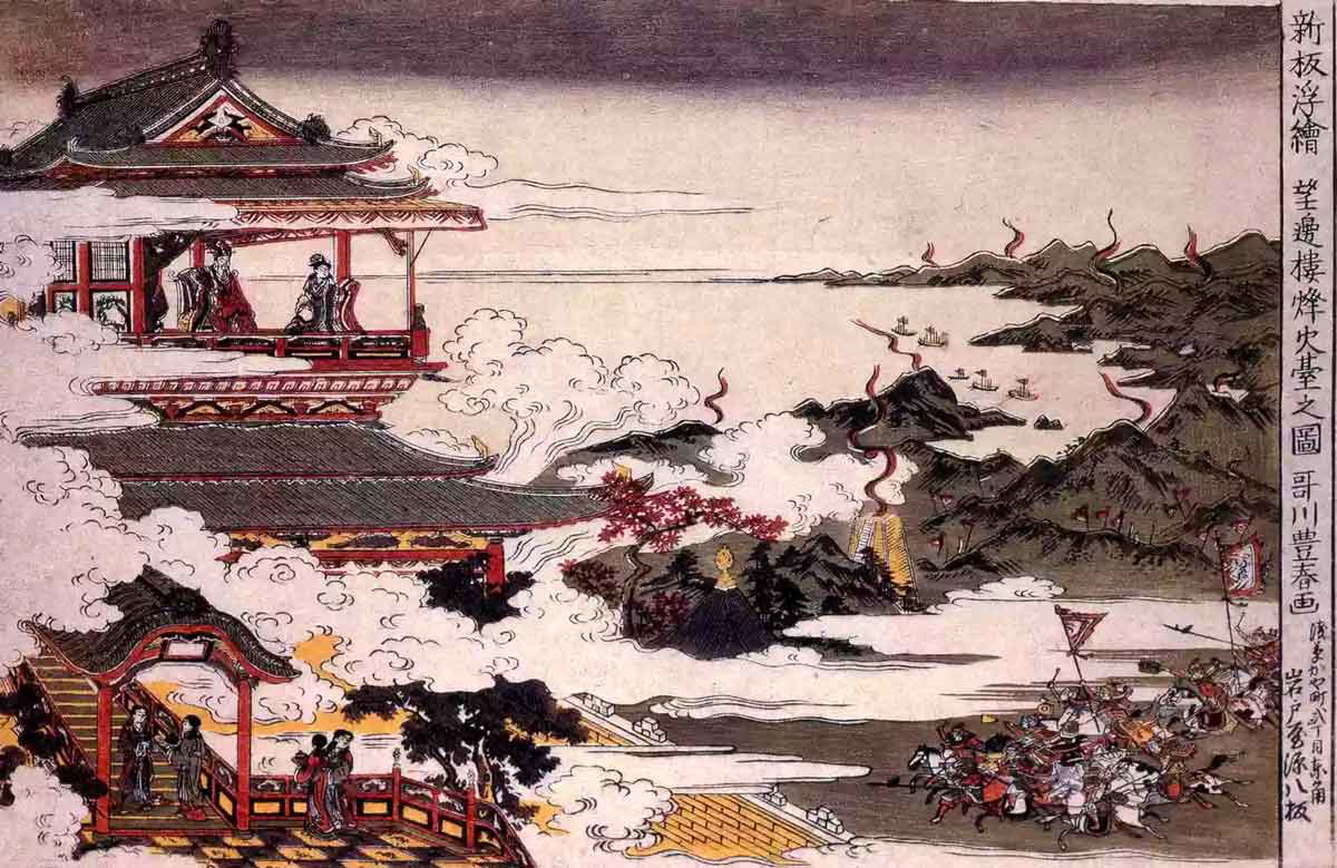 an lushan troops attack toyoharu utagawa 1770