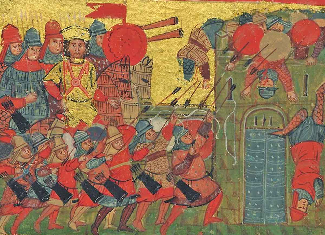 byzantine cataphracts infantry attack city