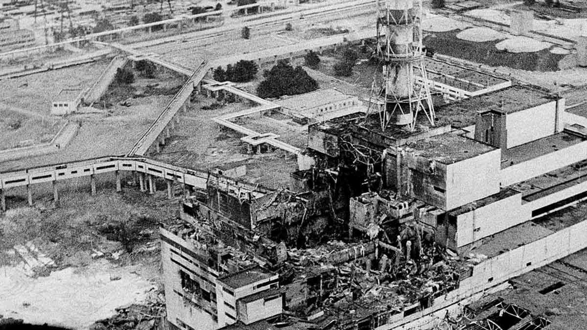 chernobyl plant after disaster