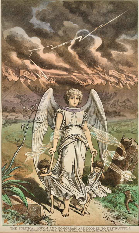 gratz political sodom gomorrah doomed destruction cartoon