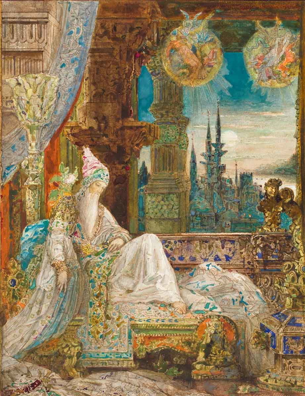 gustave moreau dream mongolia fontaine fables 1881