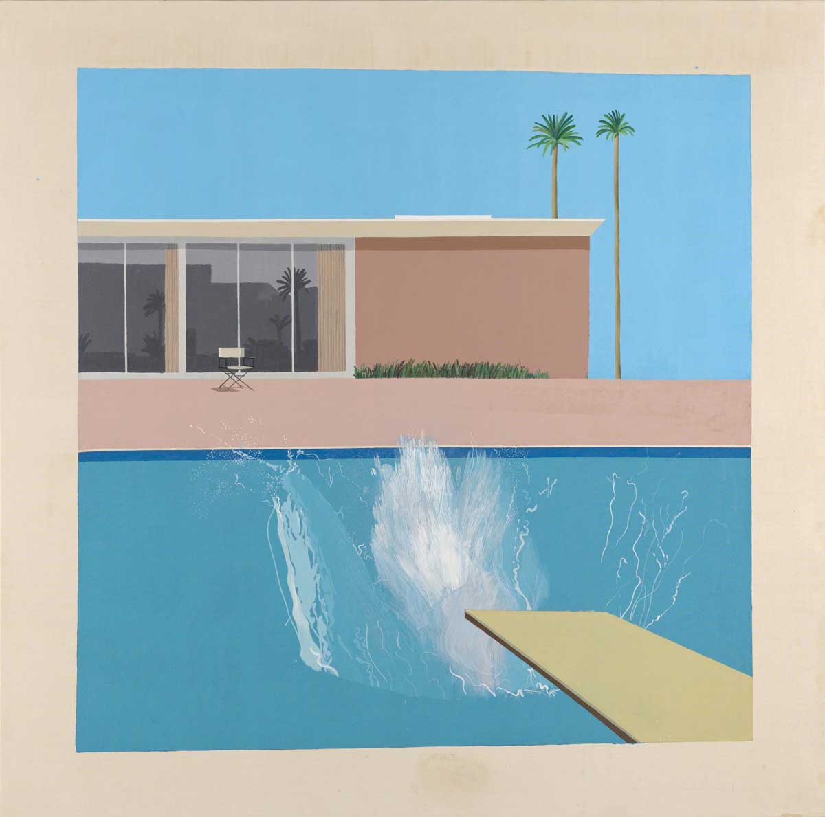 hockney splash painting