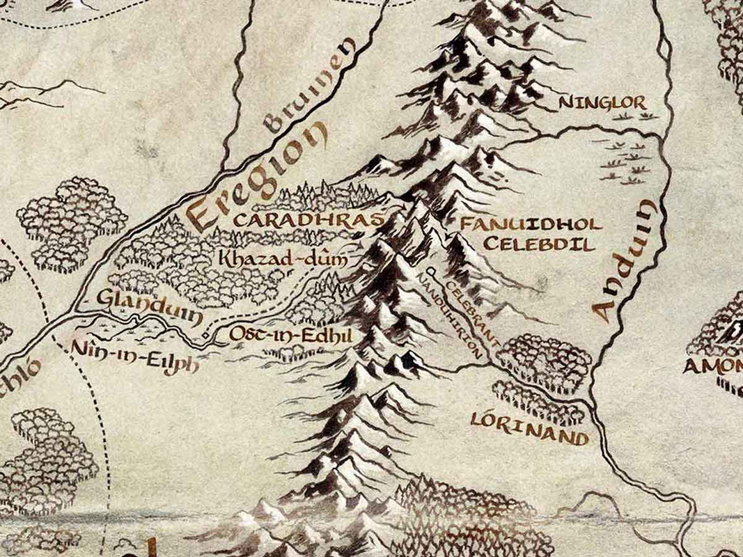 j r r tolkien middle earth map