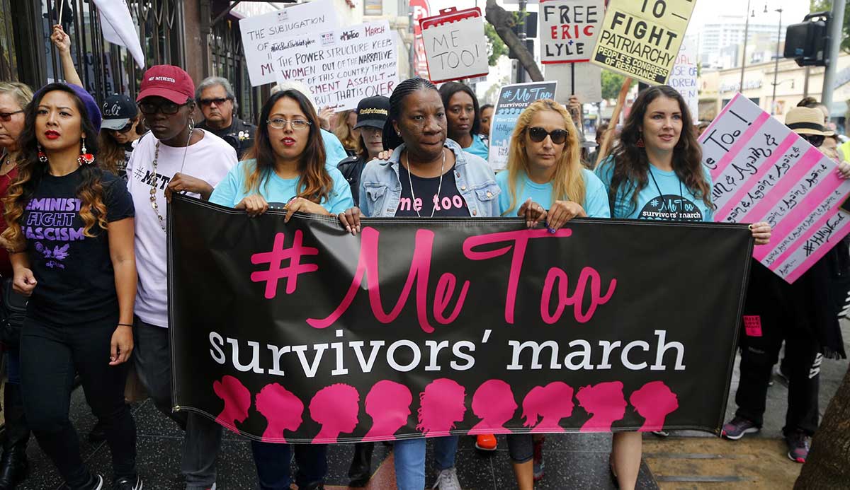 metoo march protestors