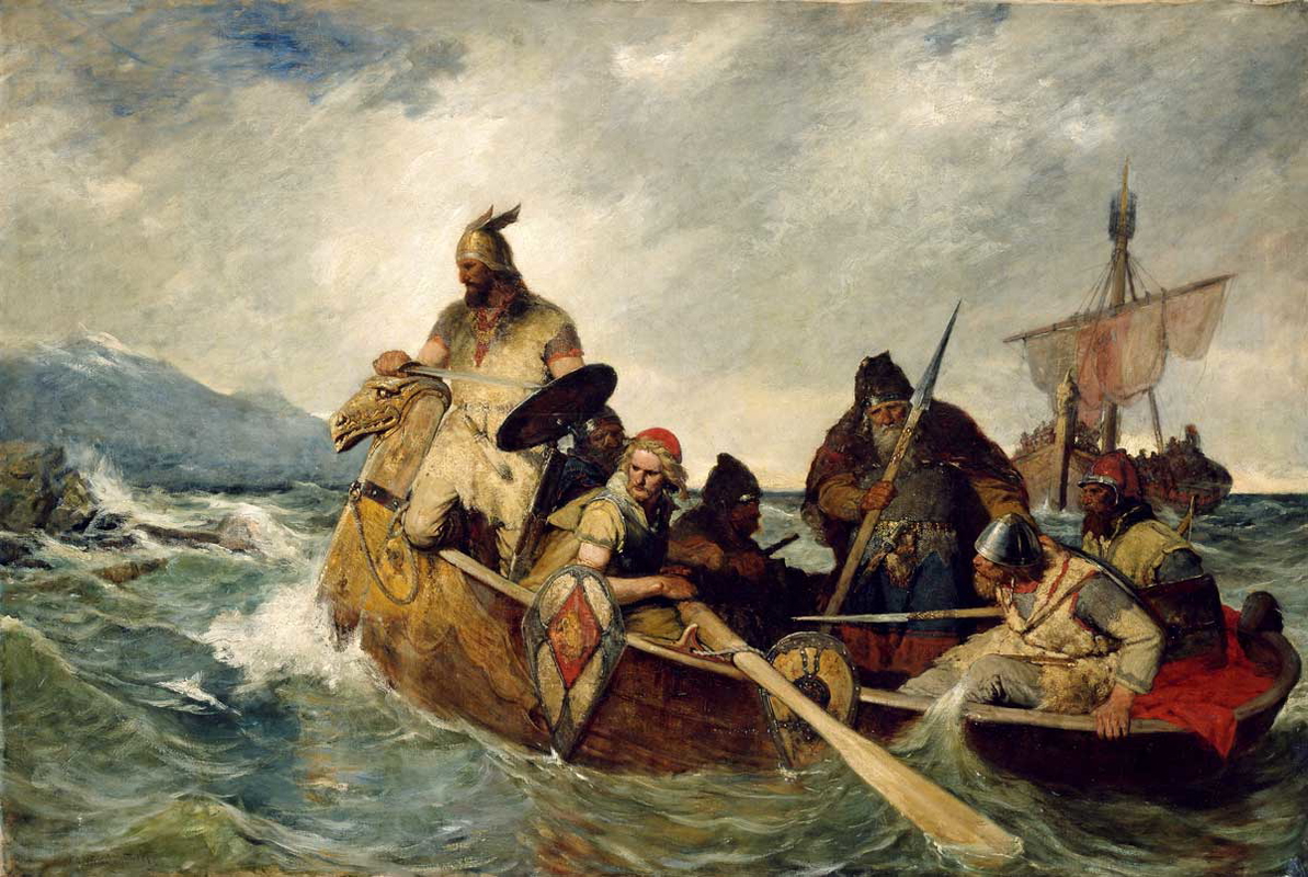 norwegians land iceland painting oscar wergeland