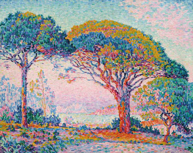paul signac la baie sant tropez painting