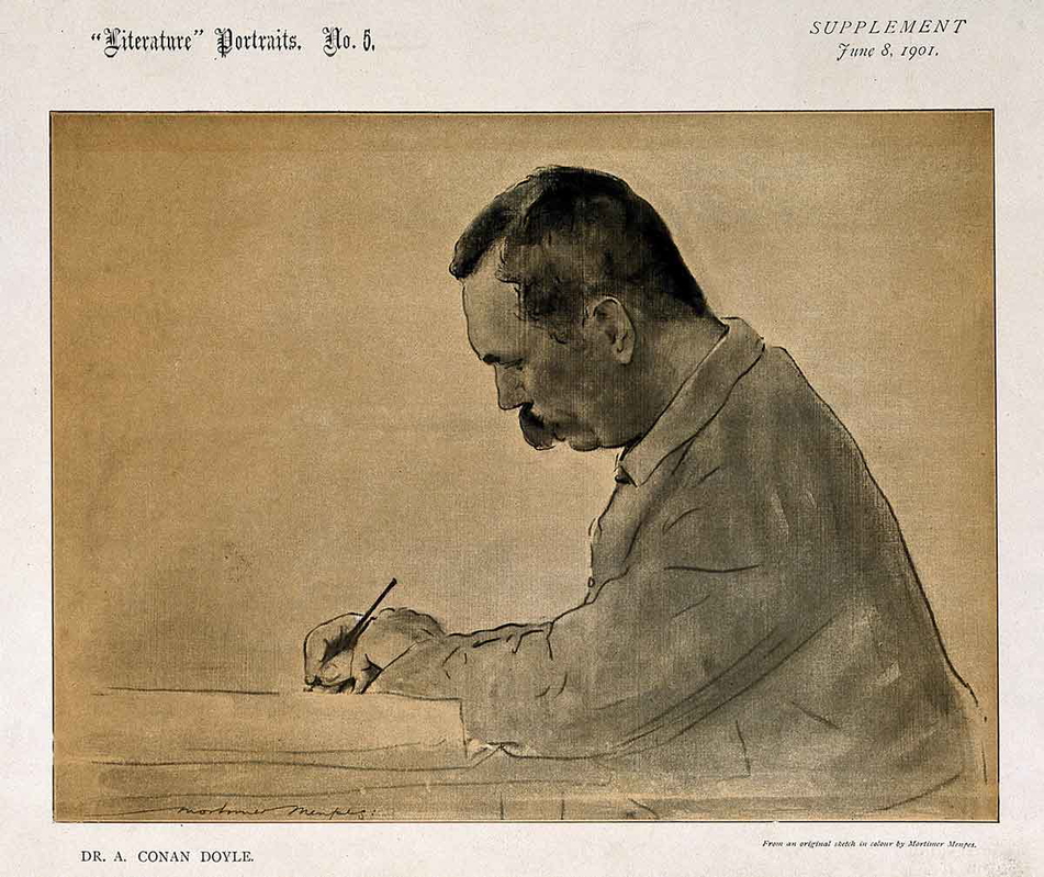 sir arthur conan doyle drawing