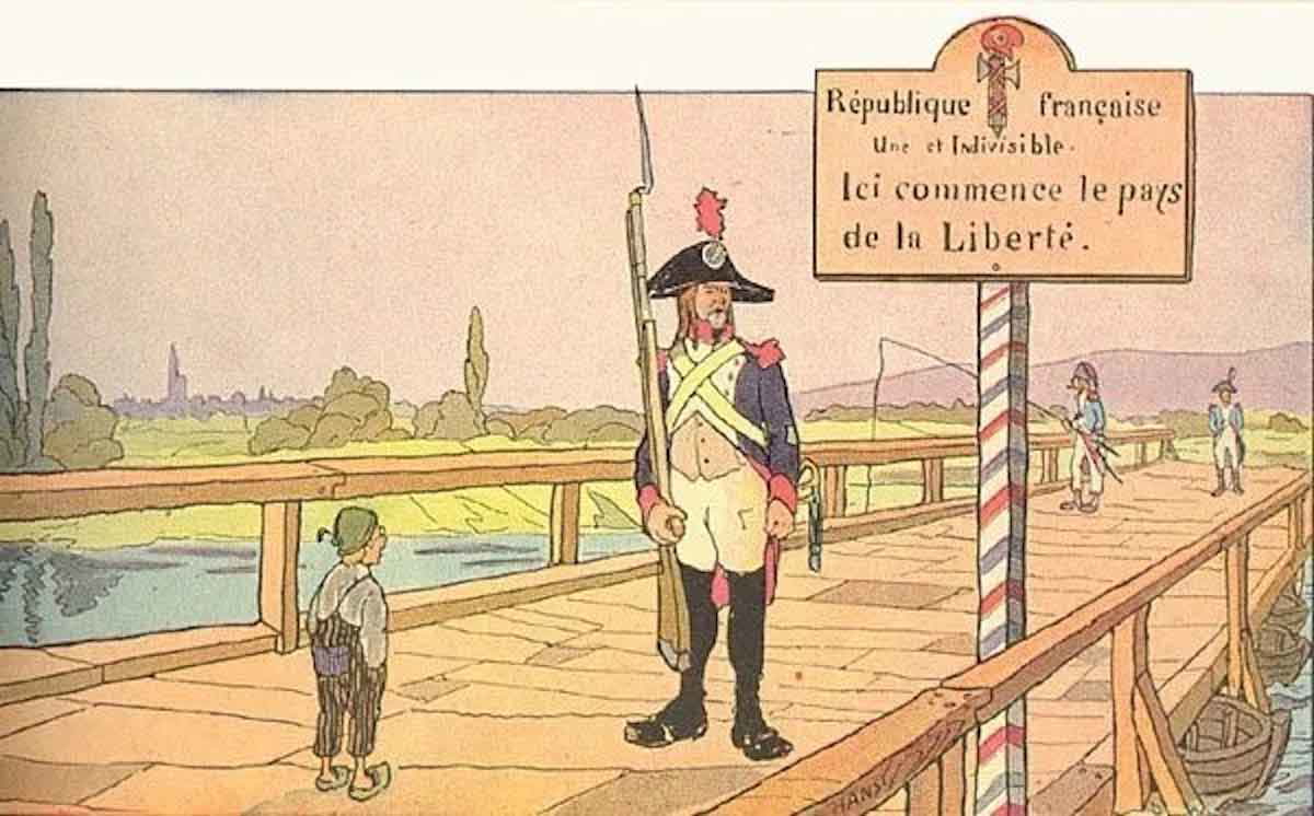 soldier on bridge french revolution