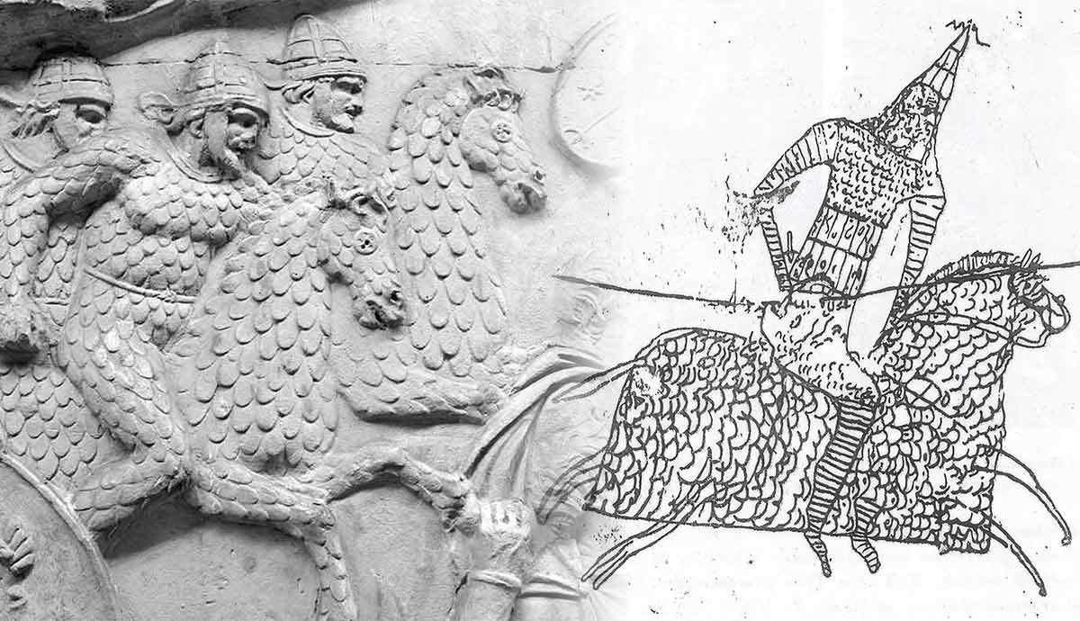 trajans column roman cataphracts