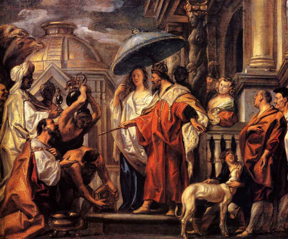 tribute harun al rashid charlemagne jacob jordaens painting