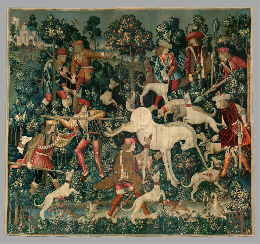 unicorn defends himself tapestry metropolitan museum of art